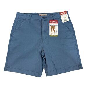 Wrangler Five Star Mens Regular Fit Size 30 Shorts 7" Inseam Medium Stretch Blue